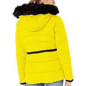 Guess Jackets & Coats | Guess Hooded Quilted Yellow Puffer Jacket Large | Poshmark